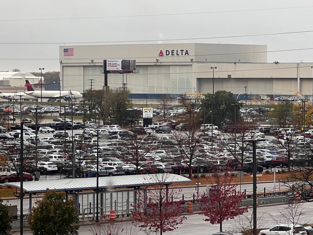 Crowne Plaza Suites MSP Airport Mall of America room view Delta hangar