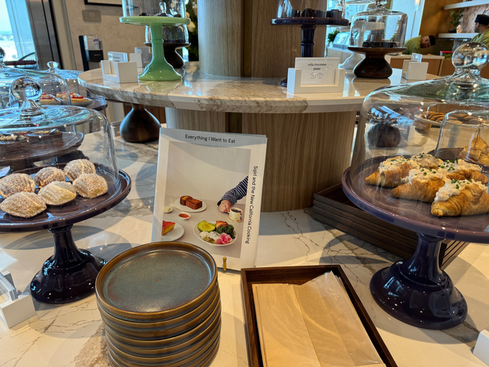 Delta One Lounge LAX dessert table