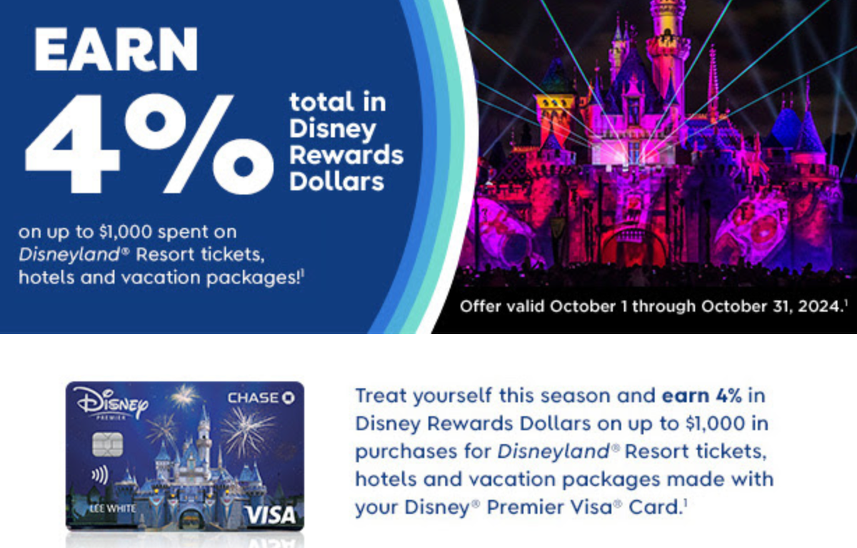 Disney Visa promotion