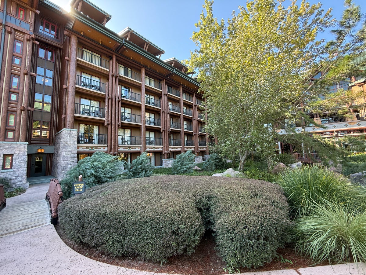 Disney Wilderness Lodge Exterior Plants, Image Credit: James Larounis