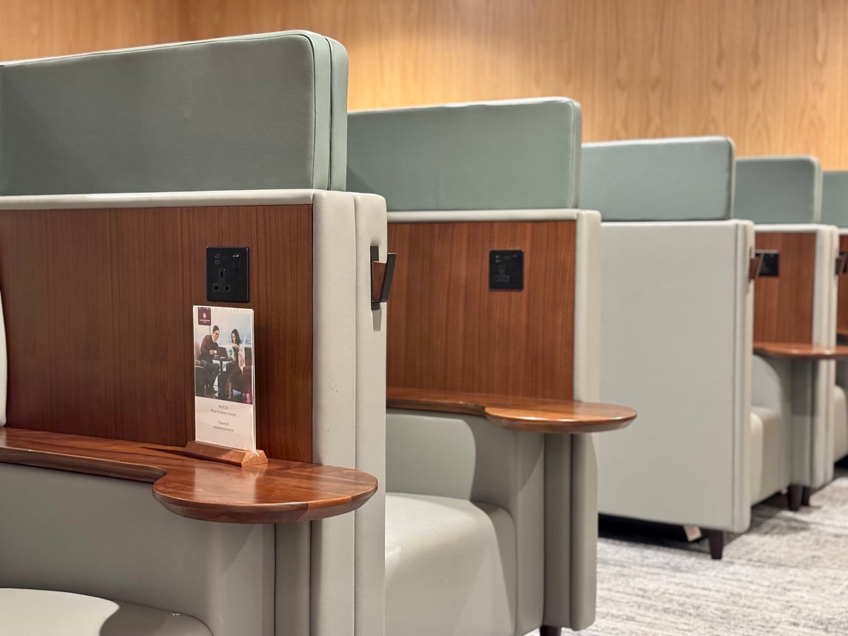 Heathrow Terminal 4 Plaza Premium Lounge privacy booths