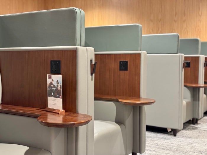 Heathrow Terminal 4 Plaza Premium Lounge privacy booths