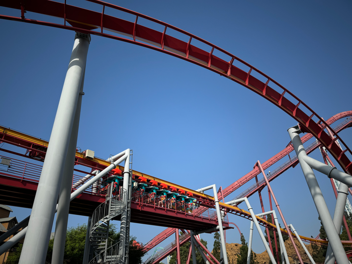 Knott’s Berry Farm Silver Bullet coaster Knott's Berry Farm Silver Bullet coaster