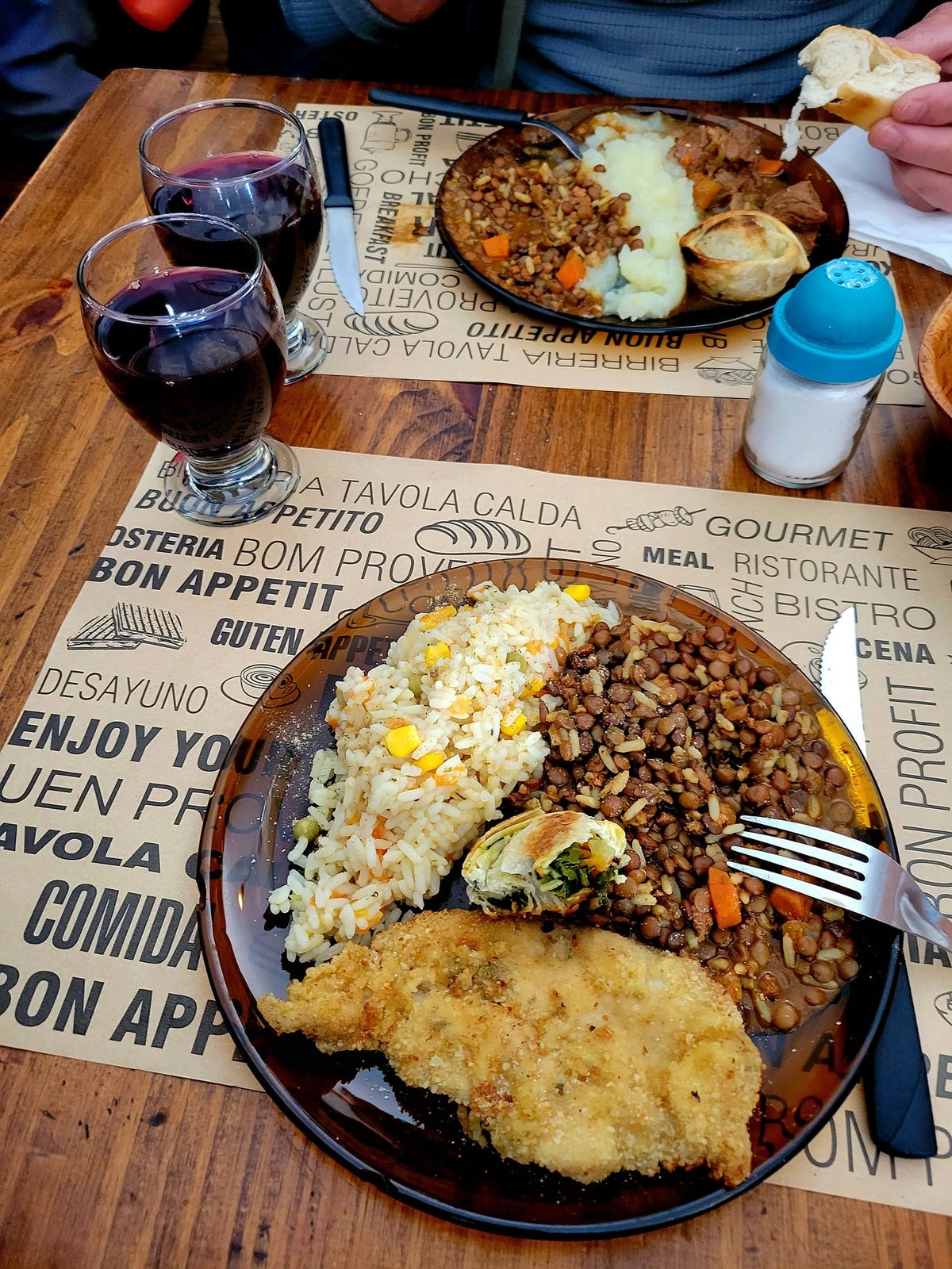 Meal in Argentina