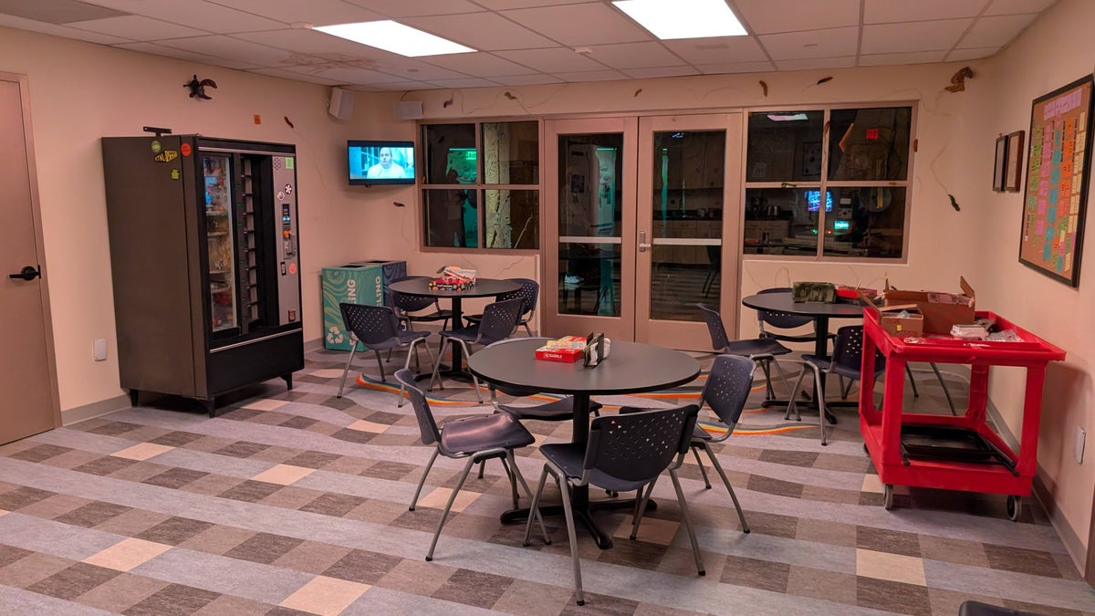 Meow Wolf Houston Radio Tave breakroom