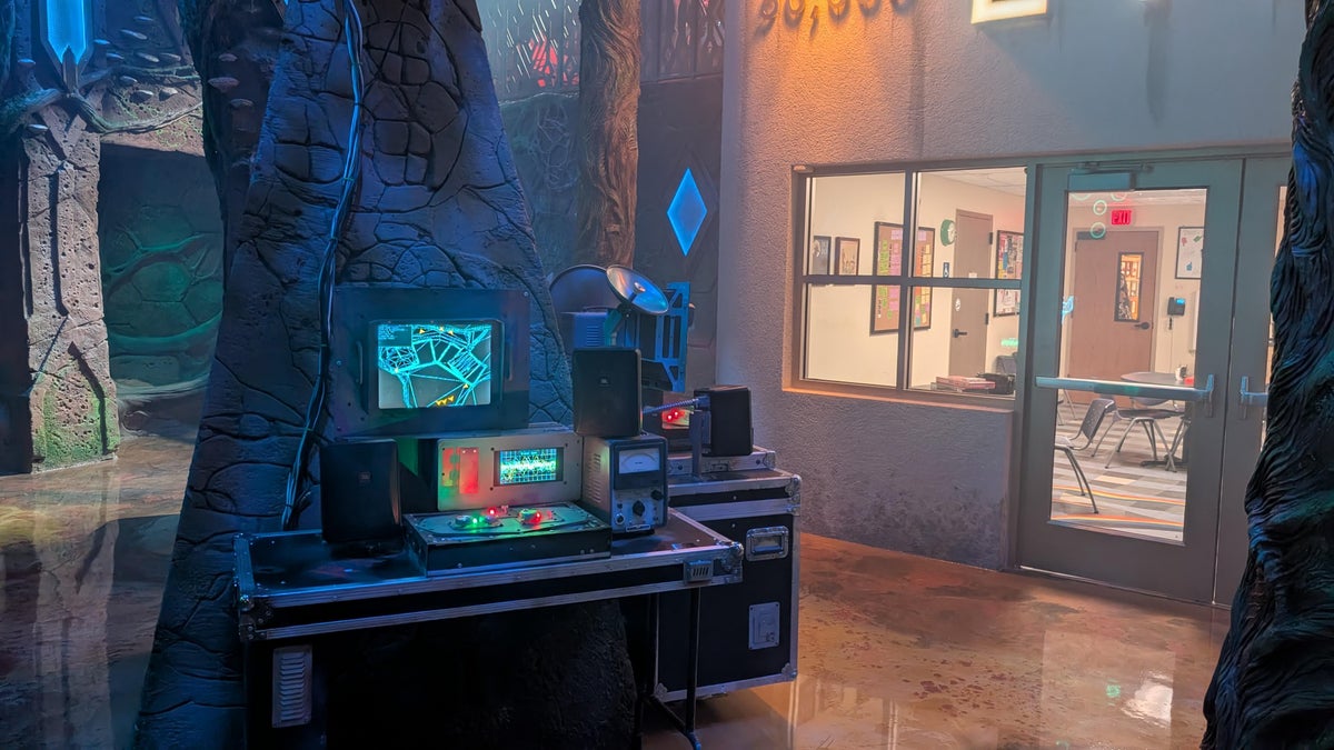 Meow Wolf Houston forest mix station