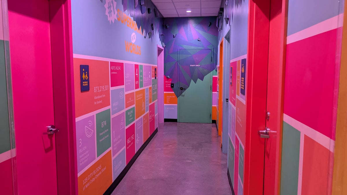 Meow Wolf Las Vegas Omega Mart break room restrooms