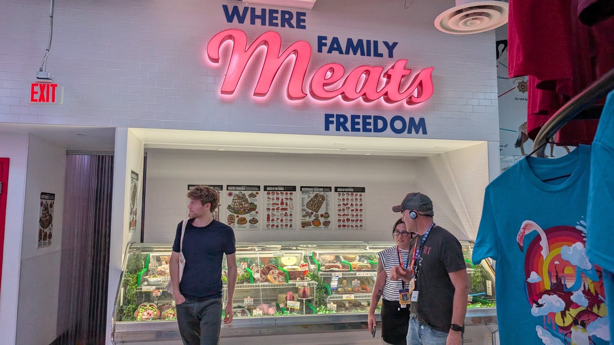 Meow Wolf Las Vegas Omega Mart meat counter