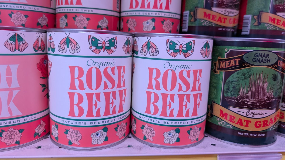 Meow Wolf Las Vegas Omega Mart rose beef