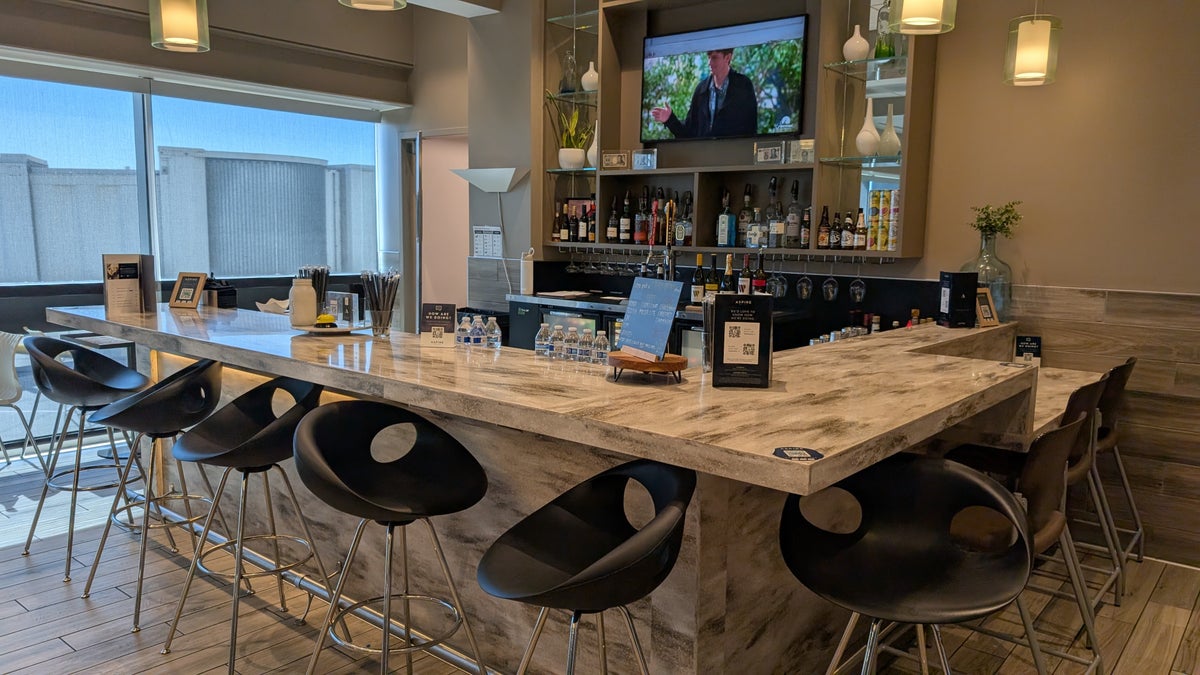 ONT Terminal 2 Aspire Lounge food and beverage bar