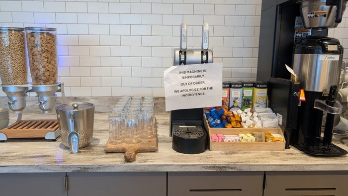 ONT Terminal 2 Aspire Lounge food and beverage coffee