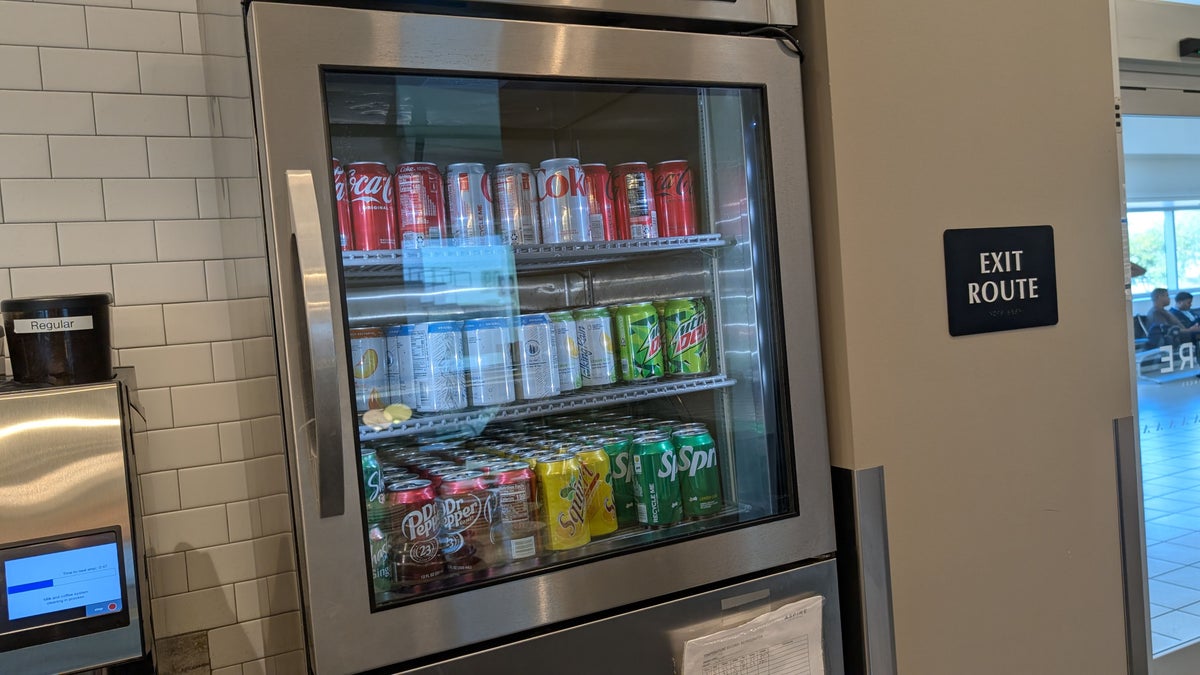 ONT Terminal 2 Aspire Lounge food and beverage drink cooler