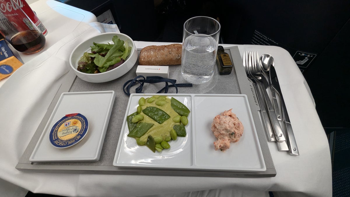 Air France business class appetizer