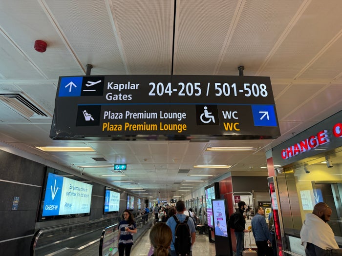 SAW lounge signage Plaza Premium SAW lounge signage Plaza Premium
