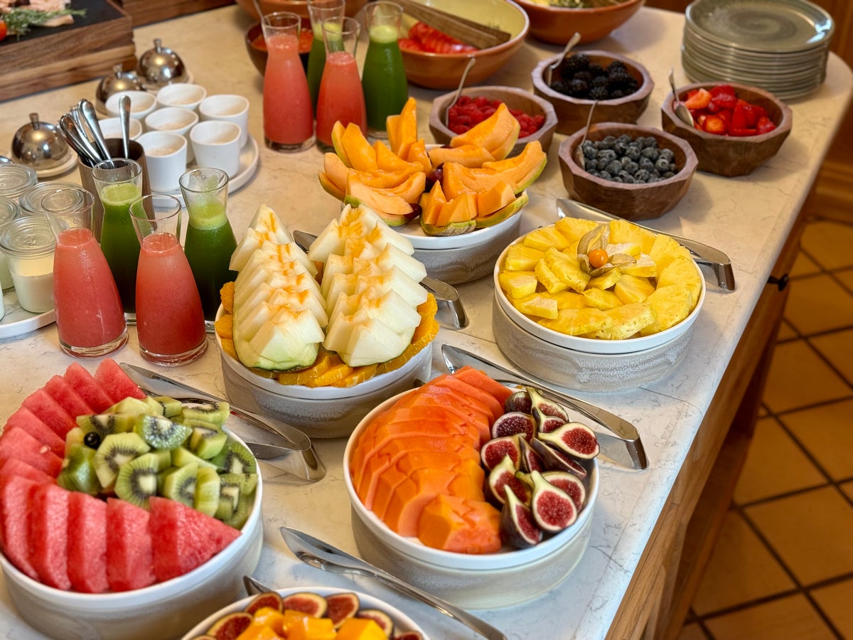 Son Bunyola Mallorca Spain Sa Terassa breakfast buffet