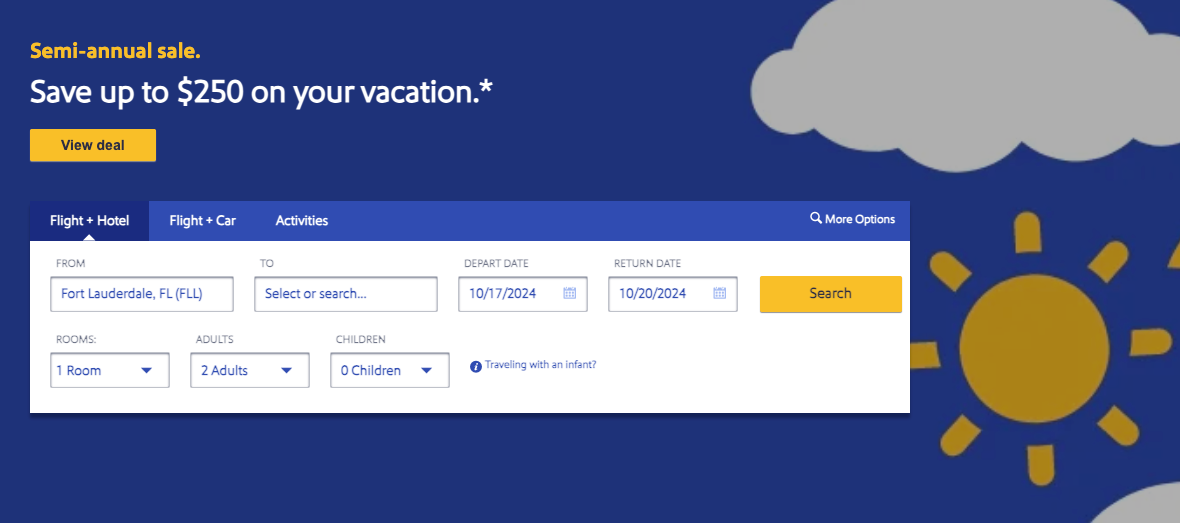 Southwest Vacation Screenshot