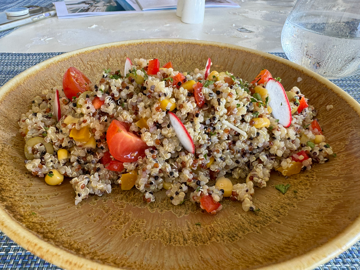 St Regis Bermuda Lina Restaurant quinoa salad