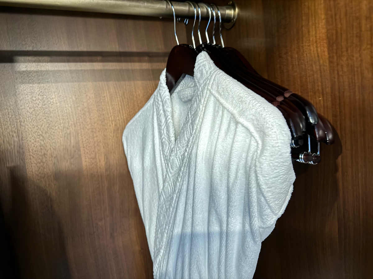 St Regis Bermuda bathroom closet robe hangers