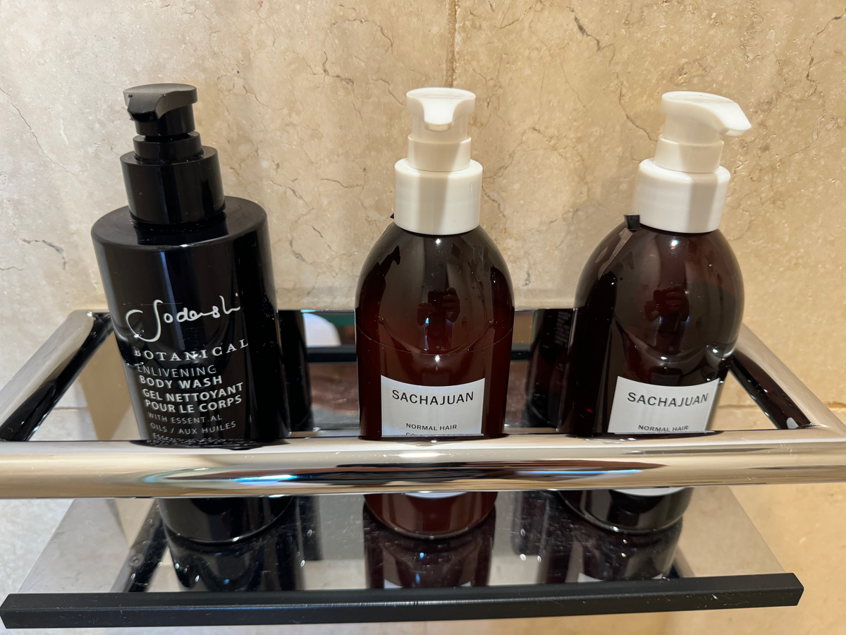 St Regis Bermuda bathroom shower pump bottles