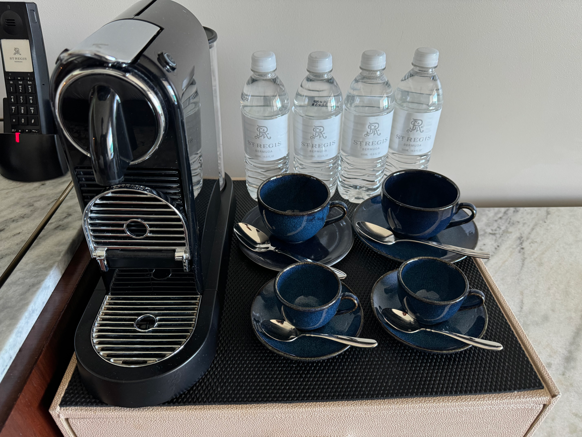 St Regis Bermuda coffee bottled water