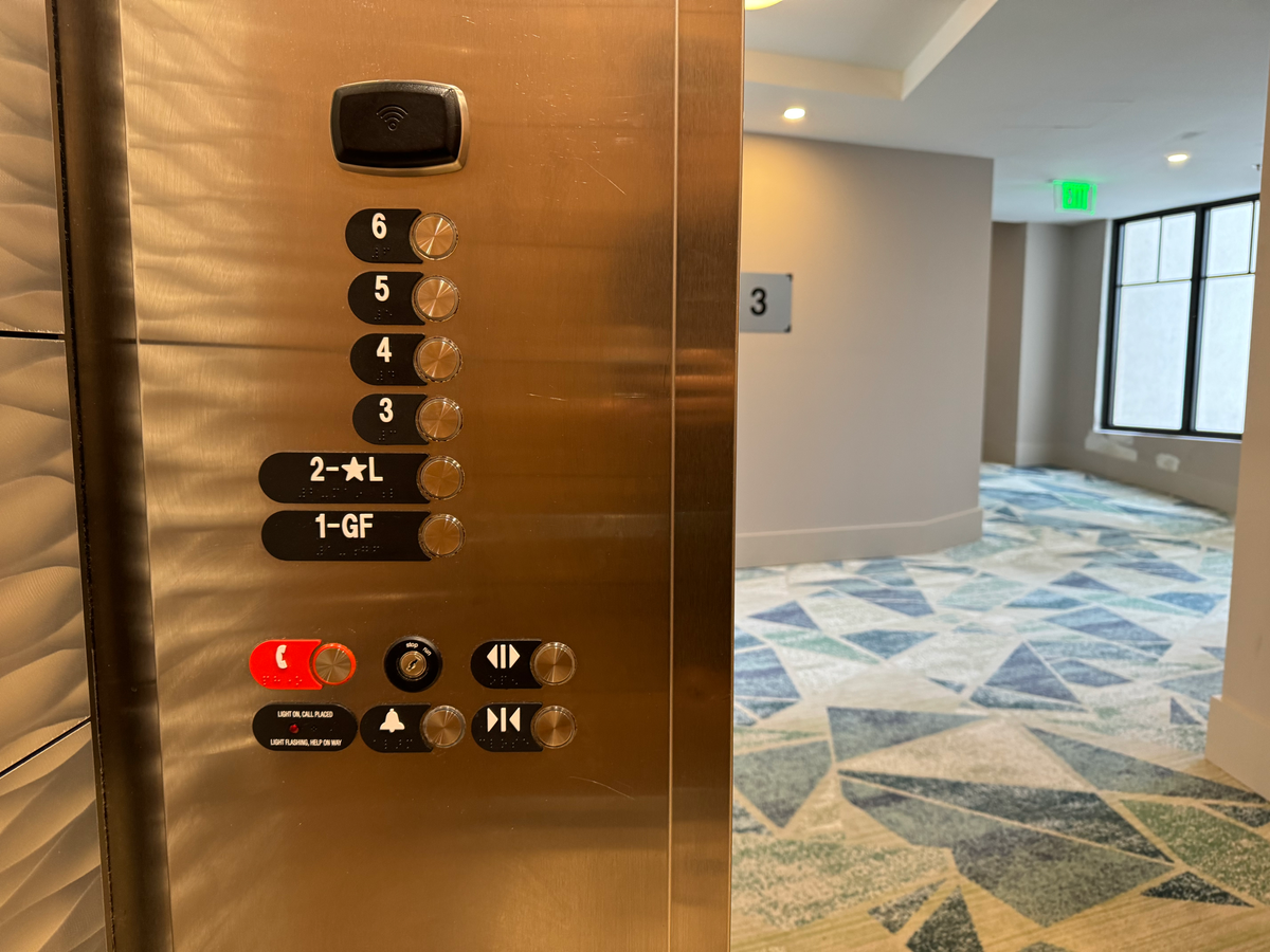 St Regis Bermuda elevator buttons