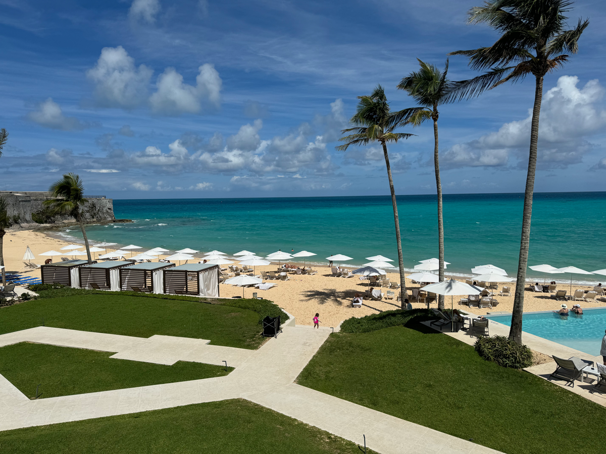 St Regis Bermuda view to beach