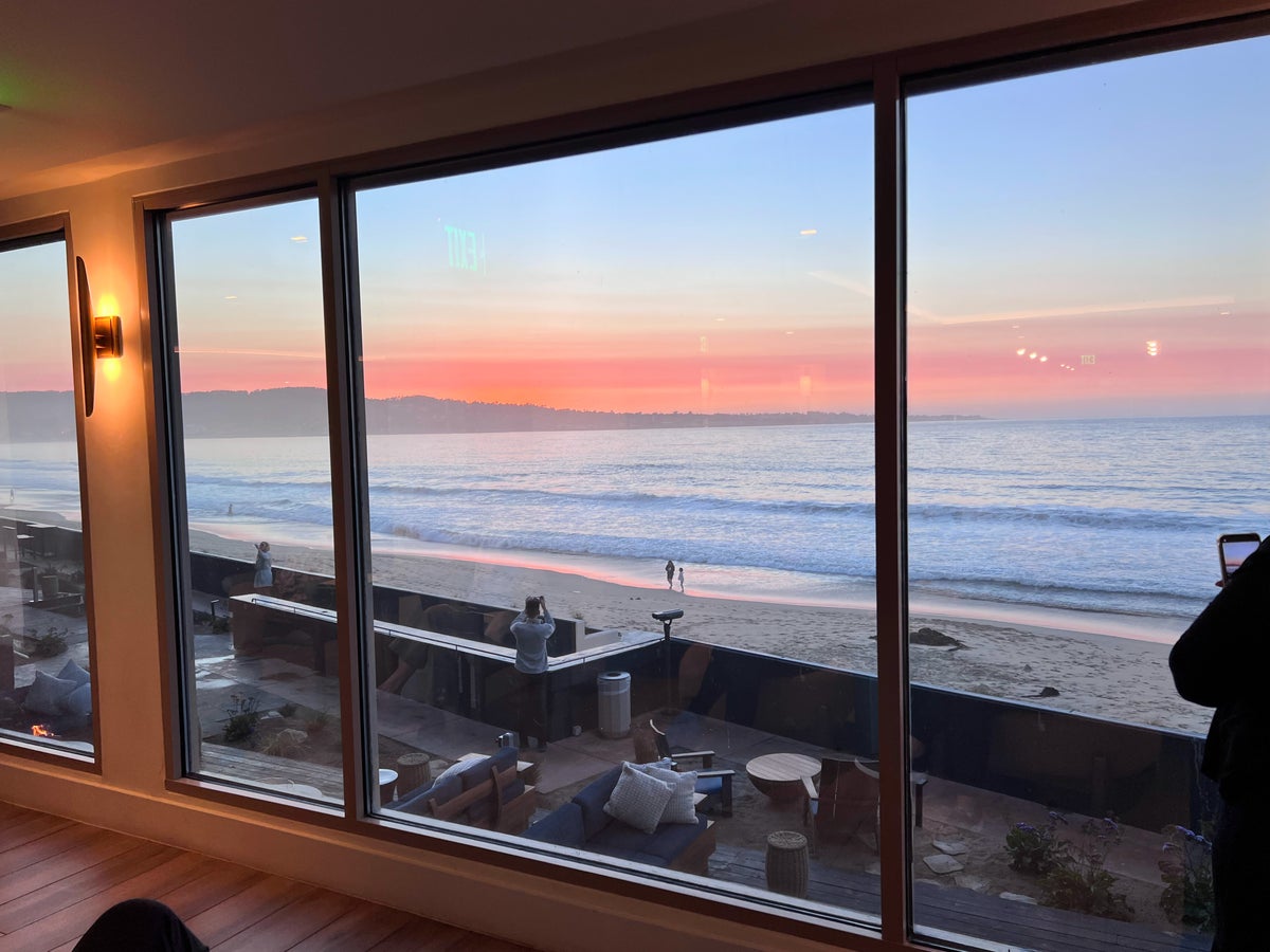 Sunset view from Monterey Beach Hotel