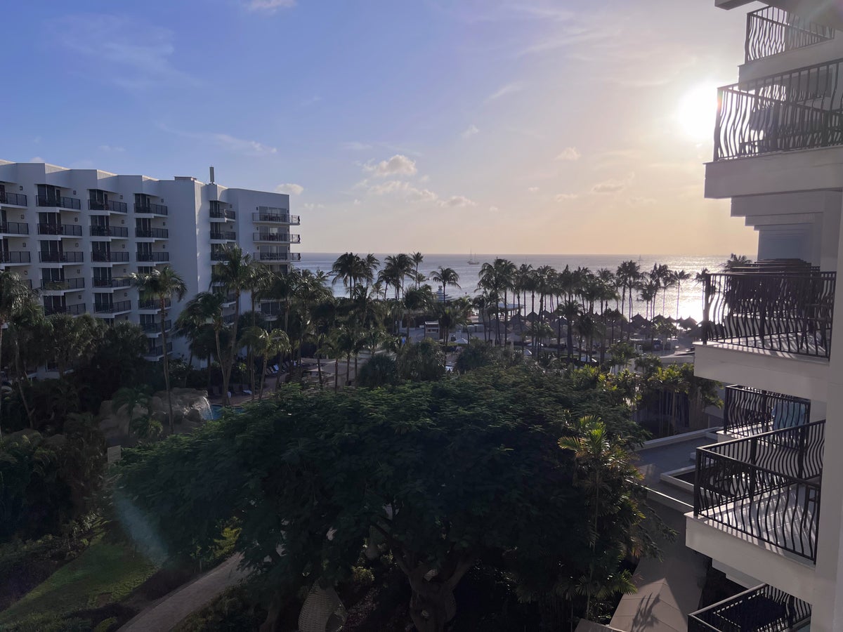 View from balcony at Aruba Marriott Resort