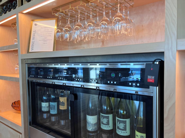 Wine wall at Monterey Beach Hotel Wine wall at Monterey Beach Hotel