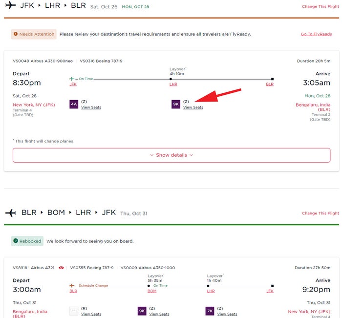 itinerary