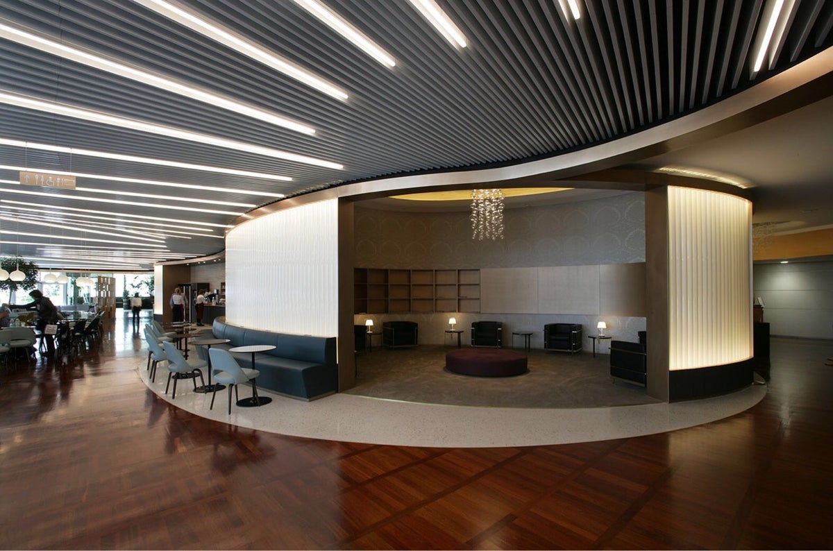 A view of the Marco Polo lounge at Venice (VCE) airport 