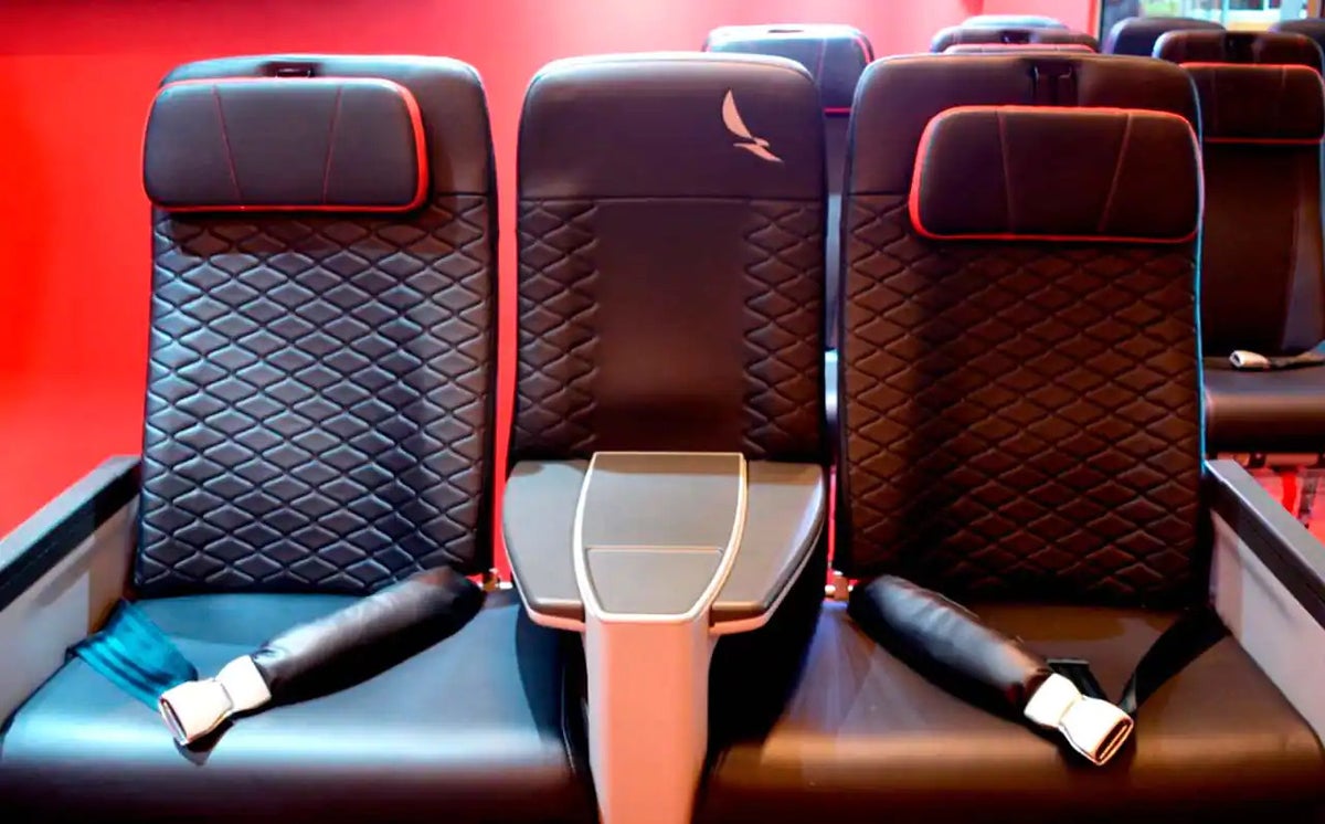 Avianca's new business-class seats on the Airbus A320