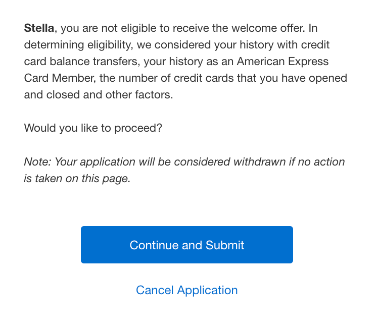 Amex Apply With Confidence Welcome Offer