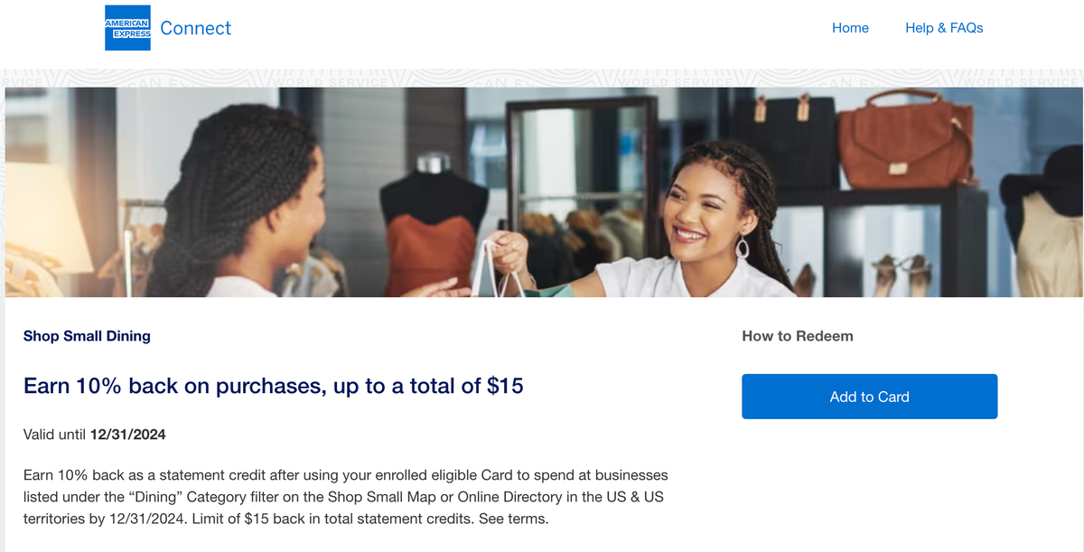 Amex Screenshot Small Business