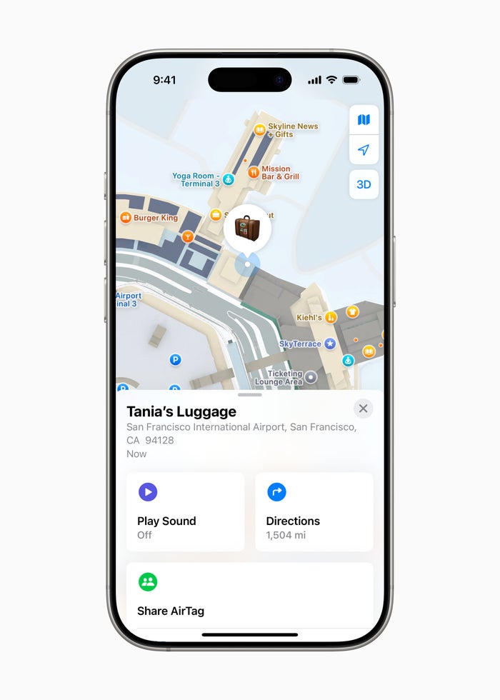 Apple Share Item Location Find My item map Apple Share Item Location Find My item map