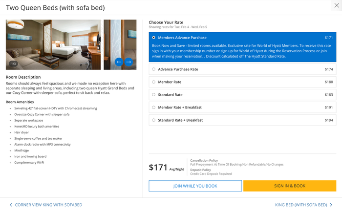 Booking rates with breakfast options Hyatt Place ChicagoDowntown The Loop Booking rates with breakfast options Hyatt Place ChicagoDowntown The Loop