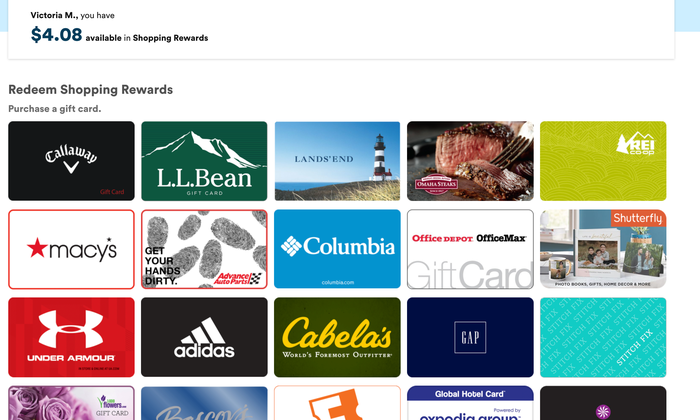 Capital One Shopping Gift Cards Capital One Shopping Gift Cards
