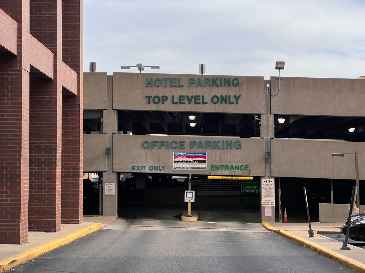 Crowne Plaza Suites MSP Airport Mall of America parking garage