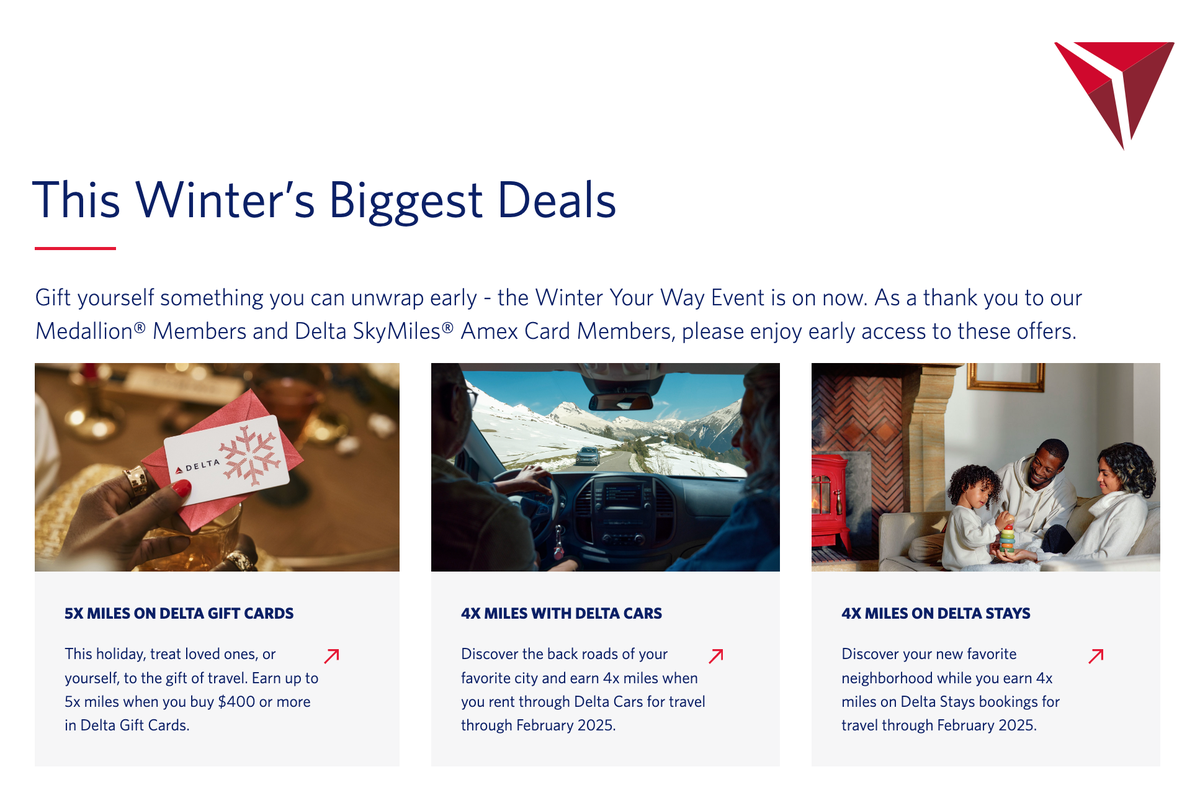 Earn Bonus Miles With Delta’s Cyber Monday Promotion