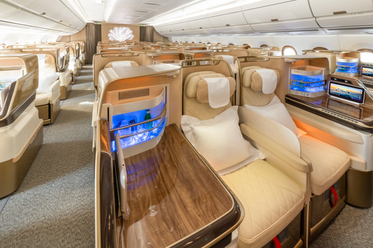 Emirates Airbus A350 business class