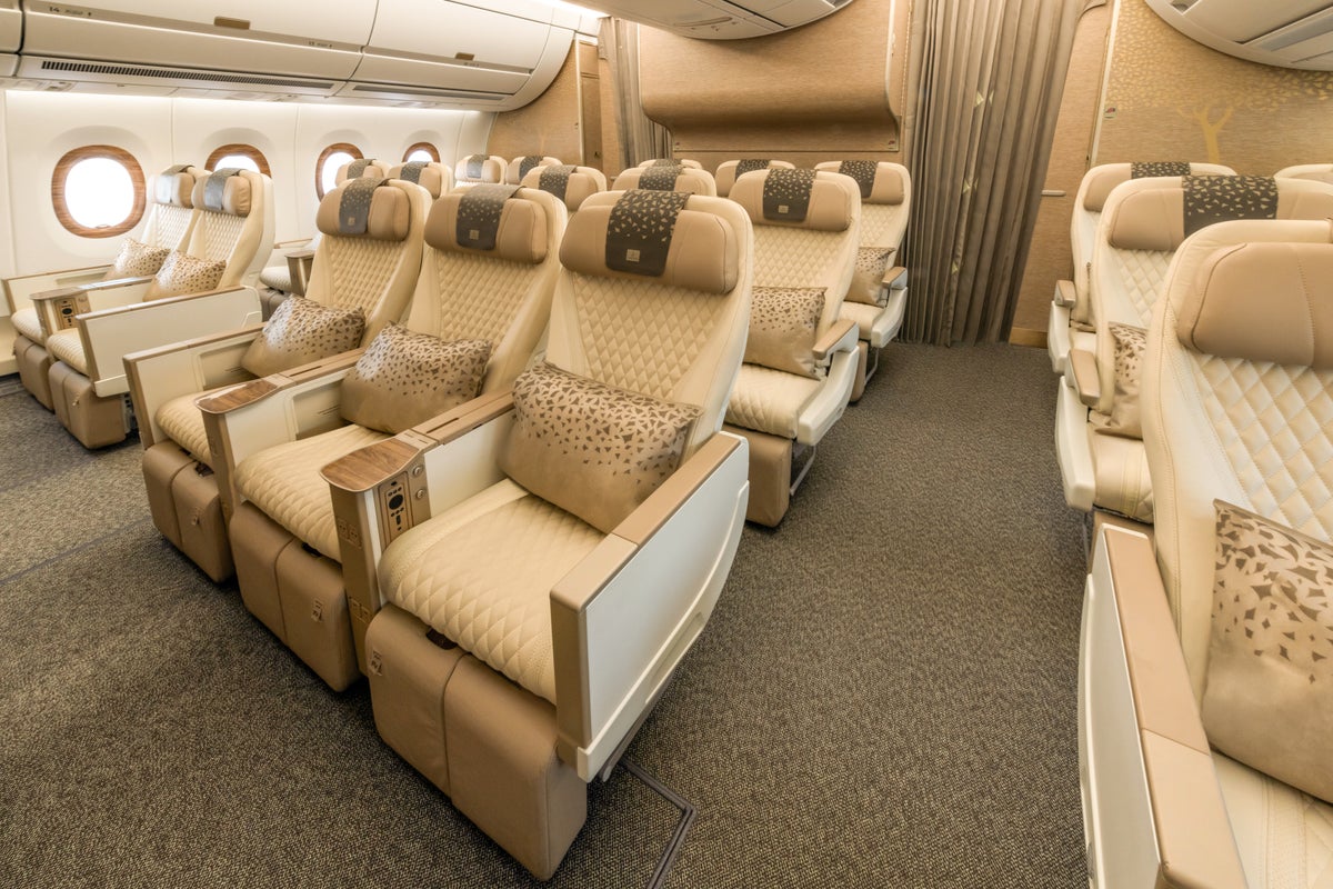 Emirates Airbus A350 premium economy