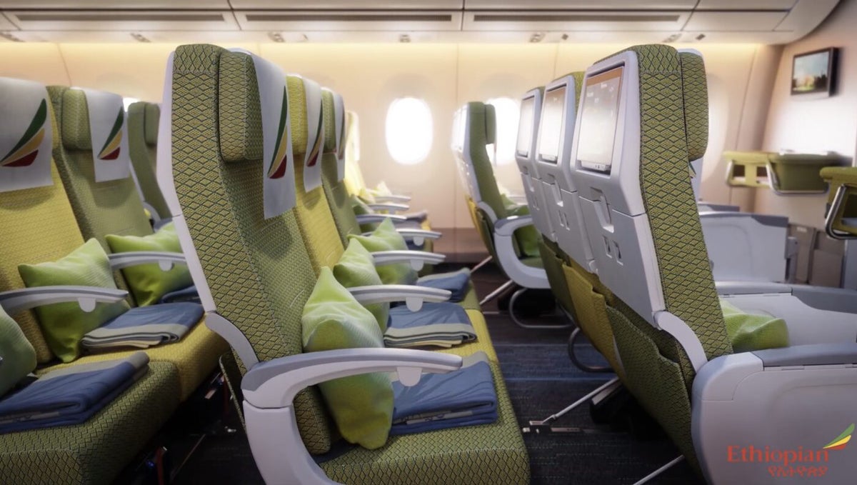 Ethiopian Airlines A350 1000 economy class seat