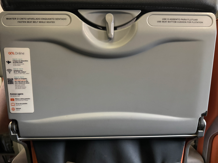GOL B737 premium seat back GOL B737 premium seat back