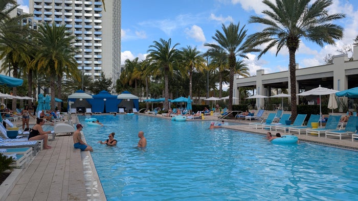 Hilton Buena Vista Palace Orlando amenities main pool Hilton Buena Vista Palace Orlando amenities main pool