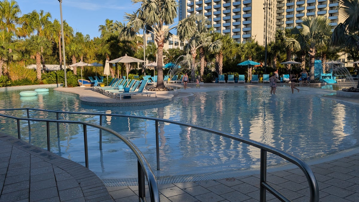 Hilton Buena Vista Palace Orlando amenities pool lazy river accessible entrance