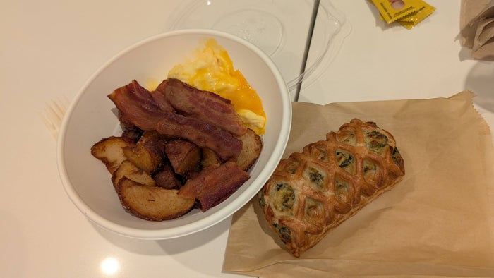 Hilton Buena Vista Palace Orlando dining Citrus 28 breakfast bowl and savory pastry Hilton Buena Vista Palace Orlando dining Citrus 28 breakfast bowl and savory pastry