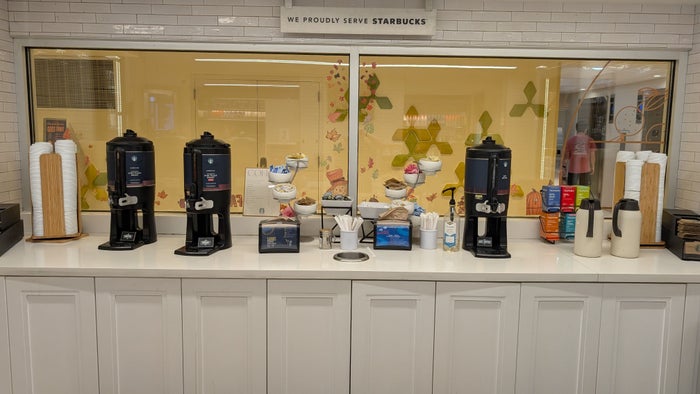 Hilton Buena Vista Palace Orlando dining Citrus 28 coffee station Hilton Buena Vista Palace Orlando dining Citrus 28 coffee station