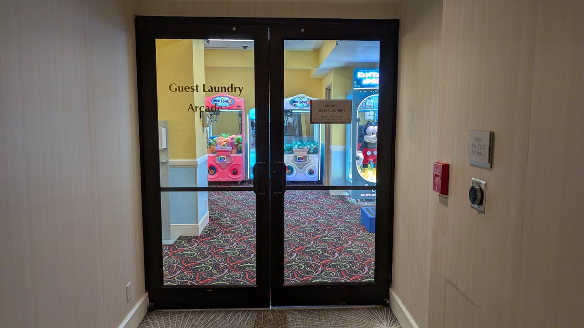 Hilton Orlando Lake Buena Vista amenities guest laundry and arcade