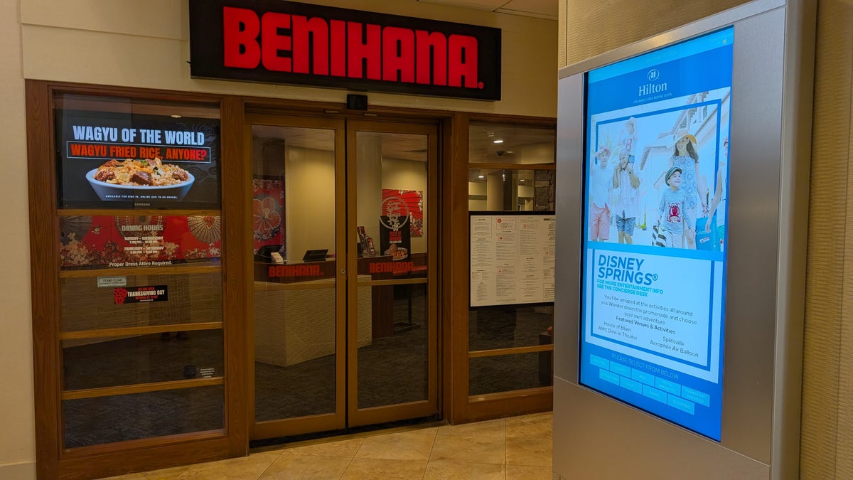 Hilton Orlando Lake Buena Vista dining Benihana interior entrance