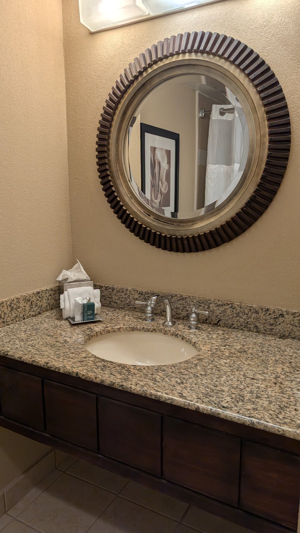 Hilton Orlando Lake Buena Vista guestroom bathroom vanity